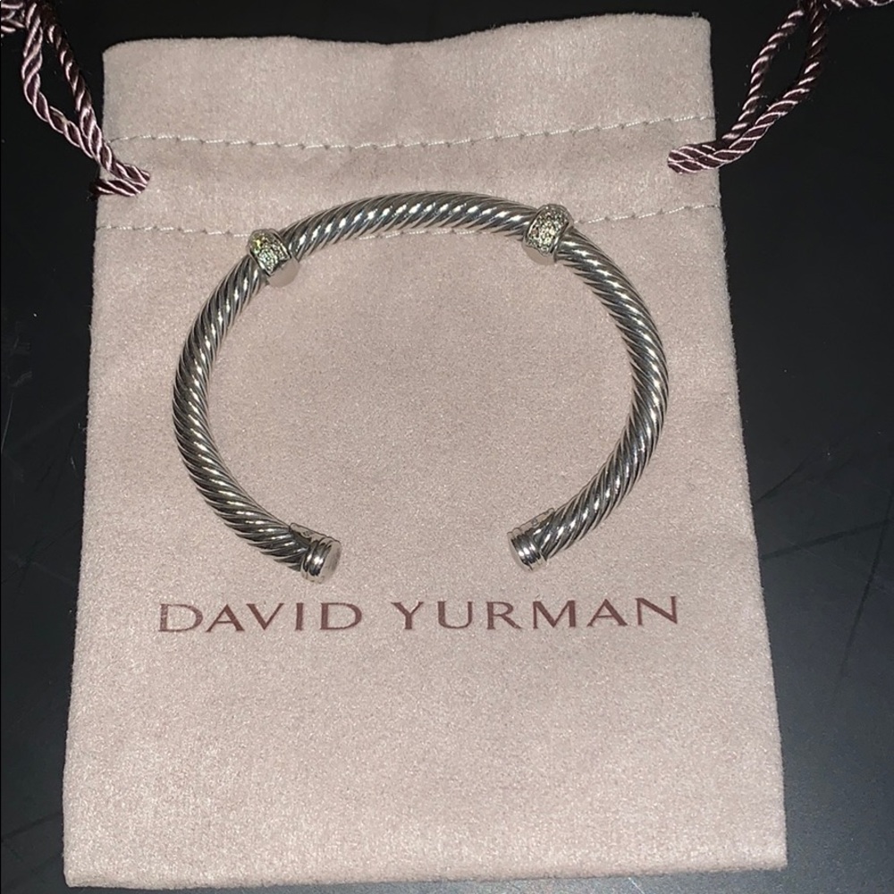 David Yurman cable bracelet with diamonds 5mm